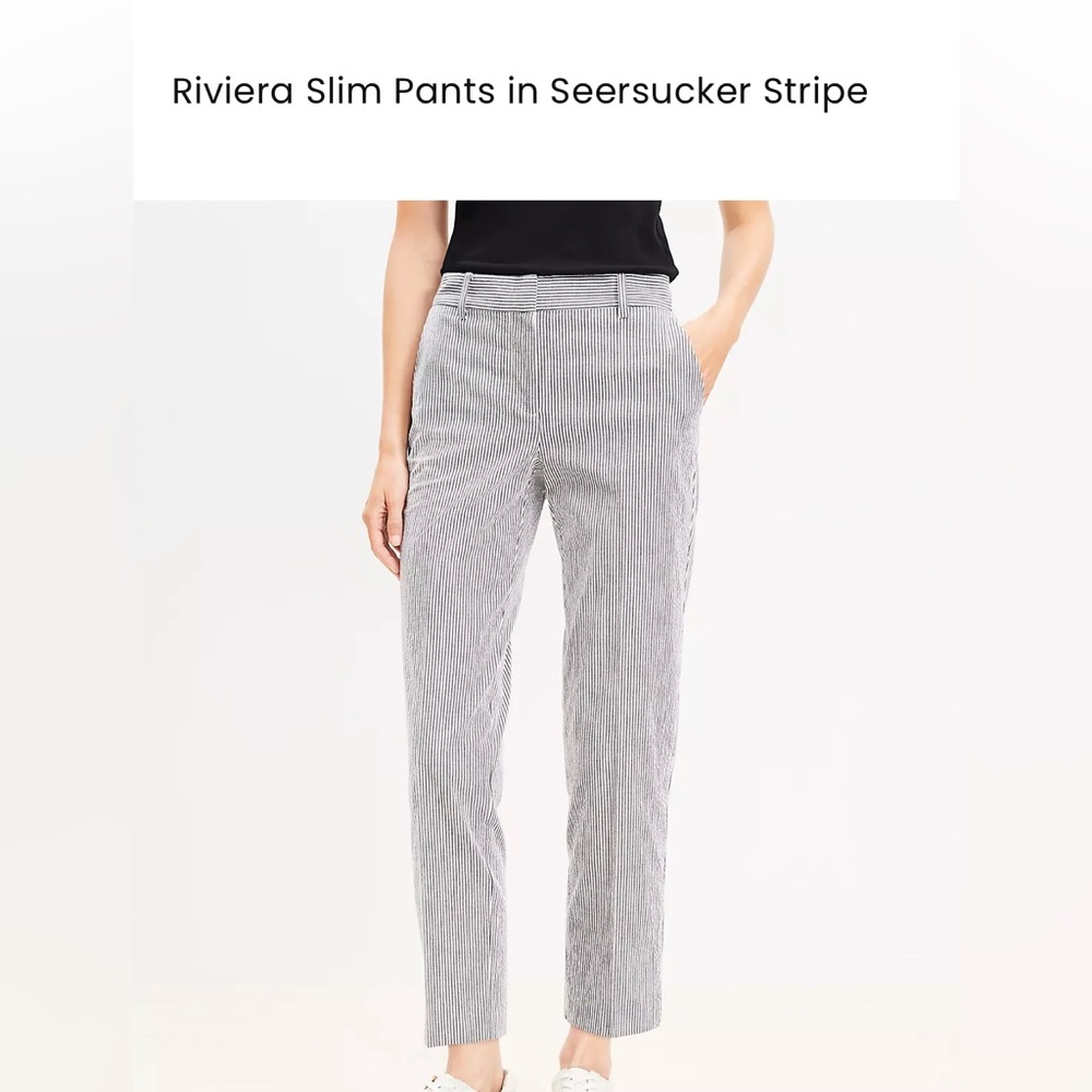 LOFT- size 4 Striped Women's Pants